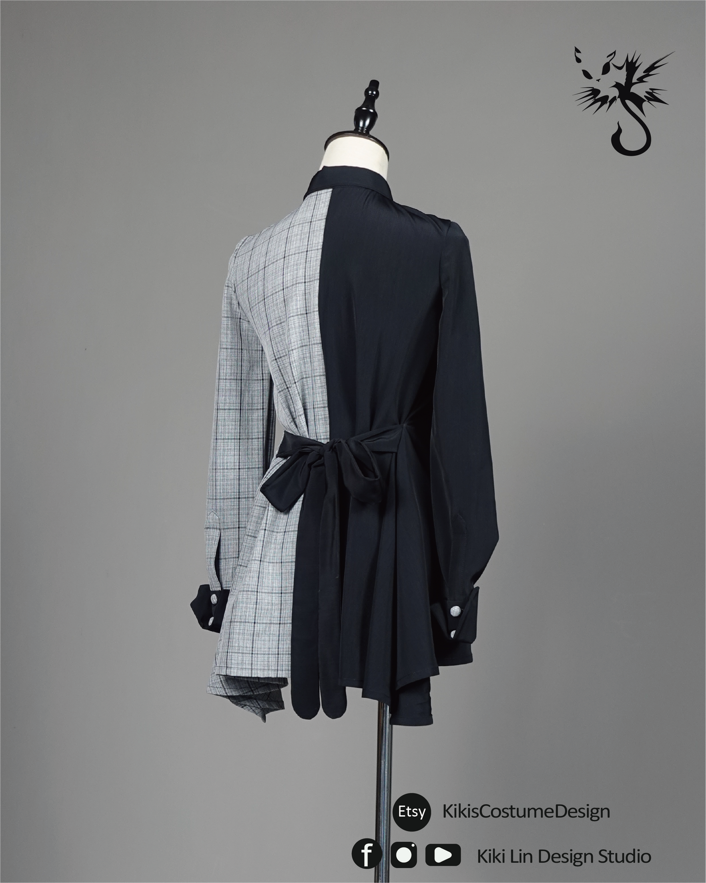 Asymmetrical Two-Tone Split Shirt