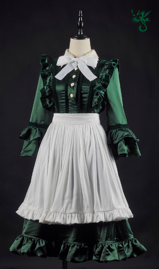 Emerald Enchantress Maiden Dress Set (Shipping Included) | 翡翠魔女侍女洋裝套裝｜（含運）