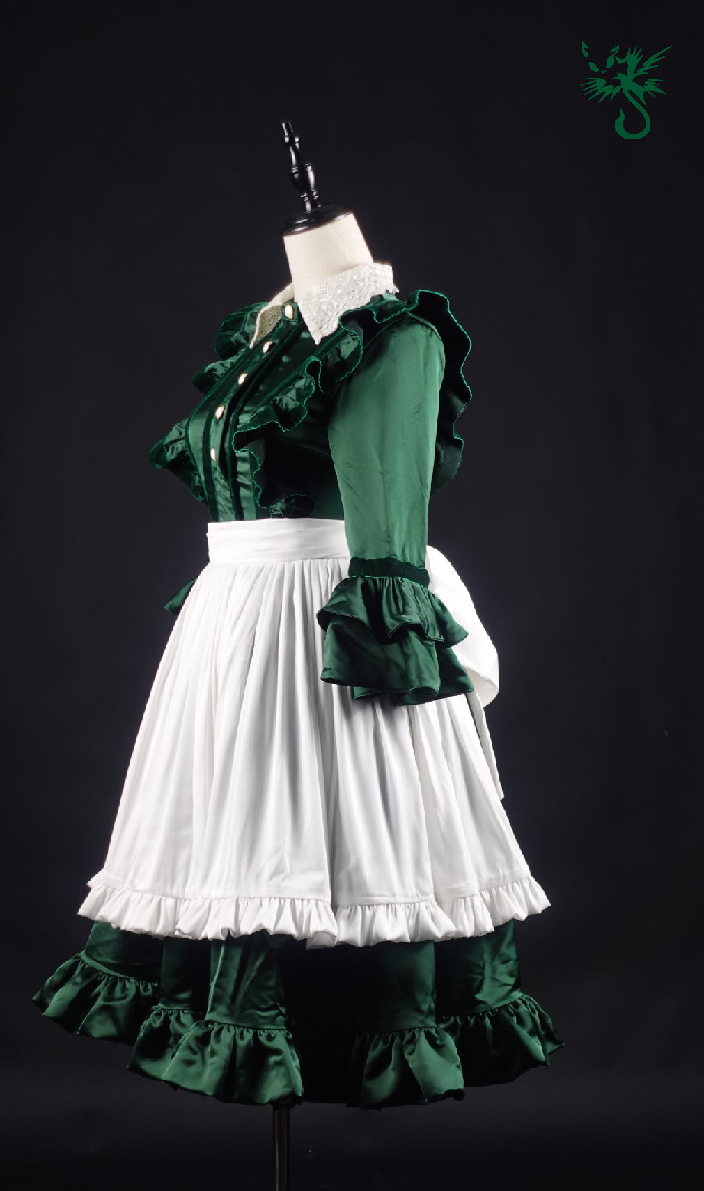 Emerald Enchantress Maiden Dress Set (Shipping Included) | 翡翠魔女侍女洋裝套裝｜（含運）