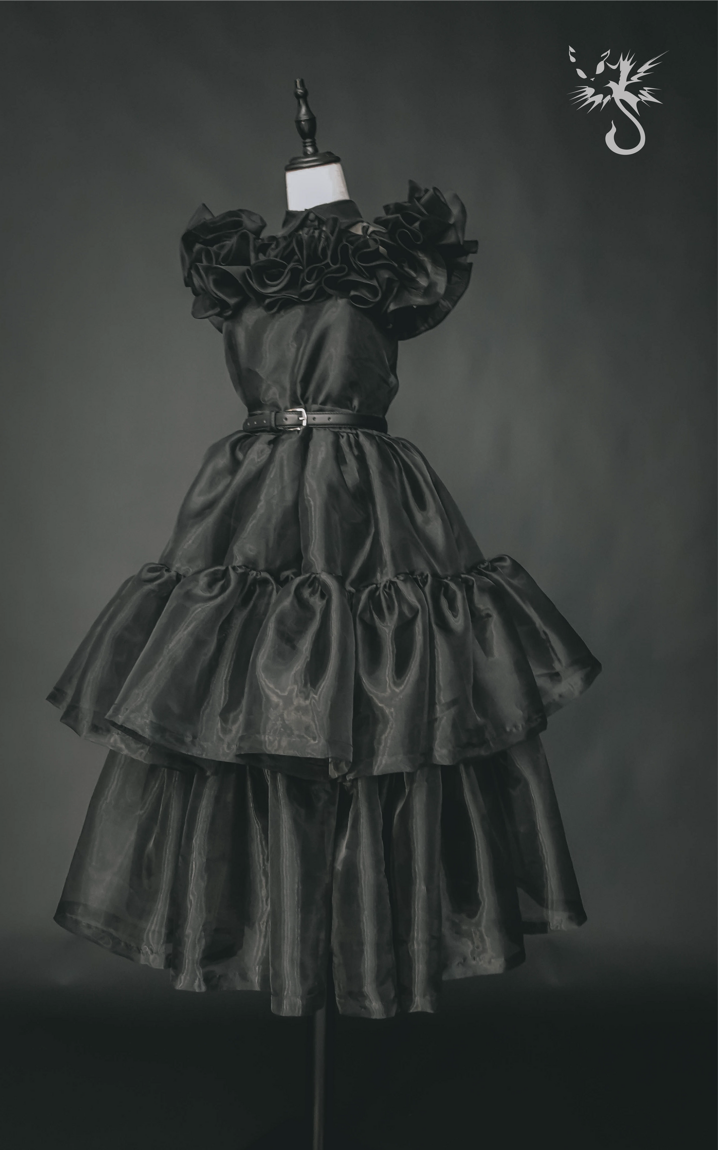 Gothic Raven Ball Gown Sewing Pattern | Dark Academia Tiered Ruffle Dance Dress PDF (XS-2XL) | Experienced Sewist Edition | A4 n A0 Plotter