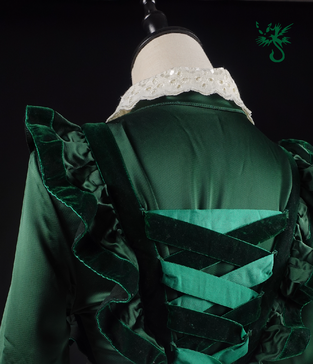 Emerald Enchantress Maiden Dress Set (Shipping Included) | 翡翠魔女侍女洋裝套裝｜（含運）