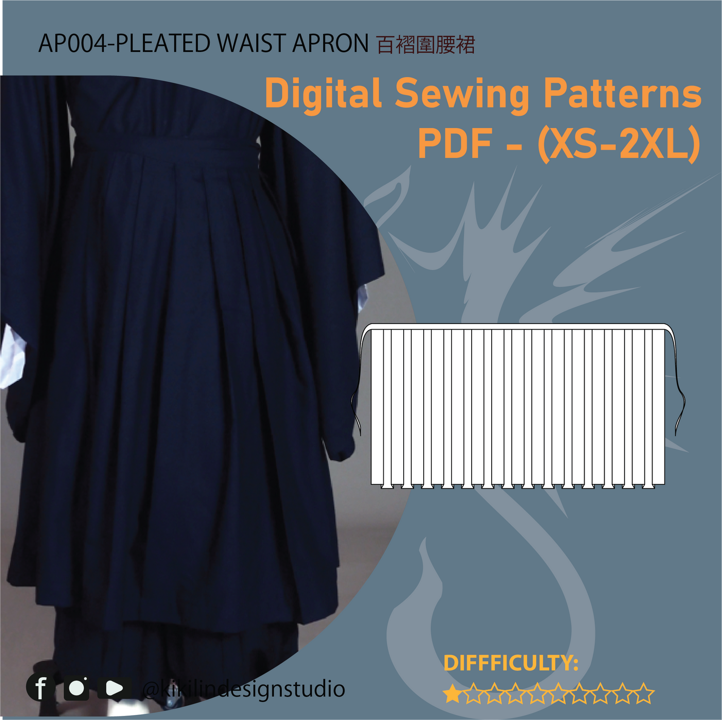Cult Leader Monk Ensemble Cosplay Pattern Set | 教主僧侶全套服裝版型套組 (size XS-2XL)