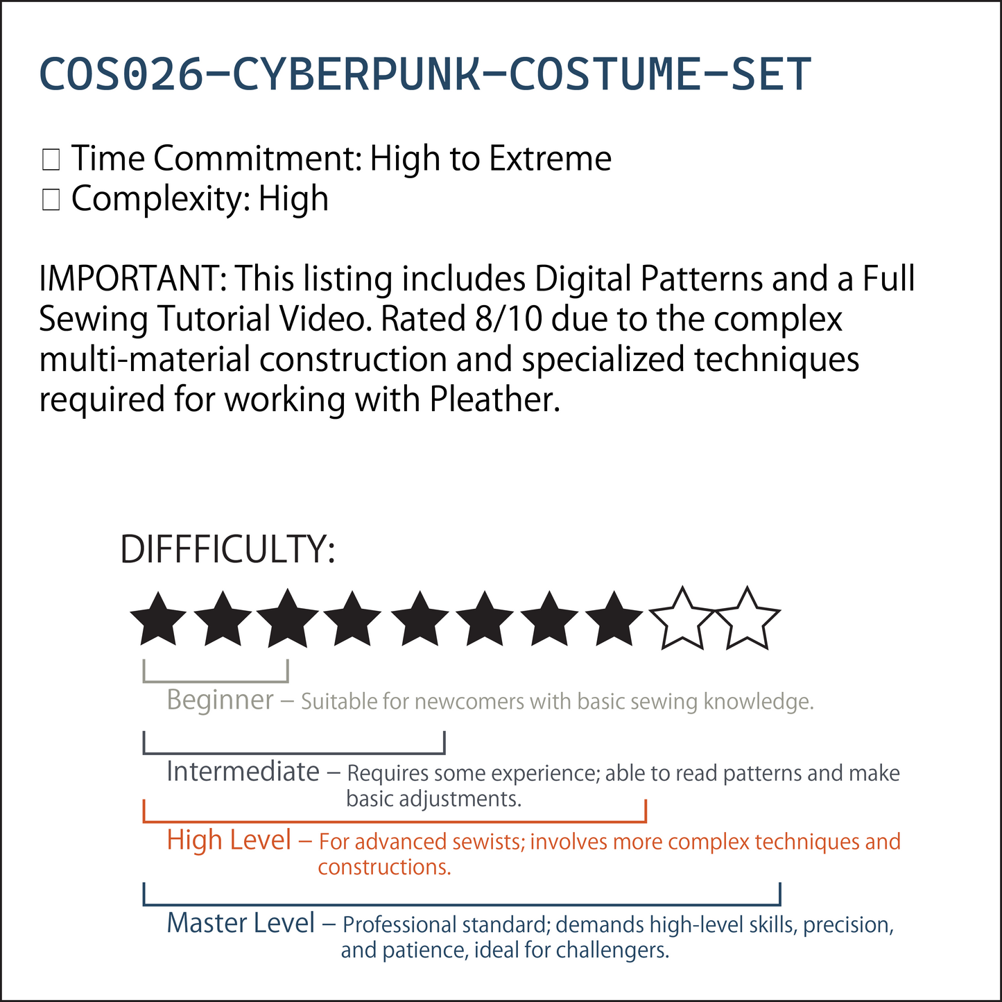 Cosplay Bodysuit & Jacket | 角色扮演連身衣及外套（XS-2XL)