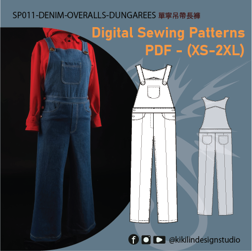 Denim Overalls | 牛仔吊帶褲 (Sizes XS-2XL)