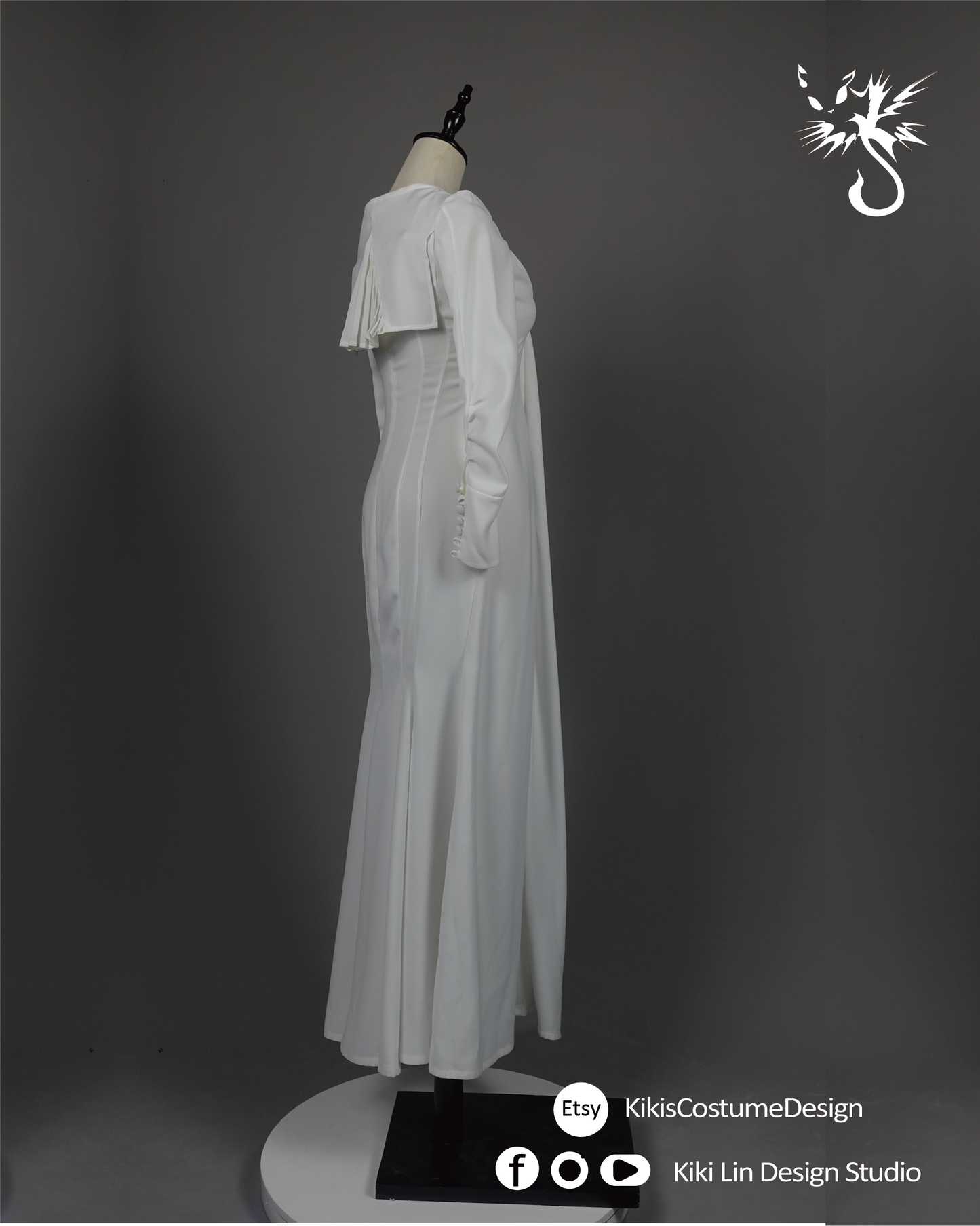"Snow Glow" Mermaid Gown (The "Dimitrescu" Dress)