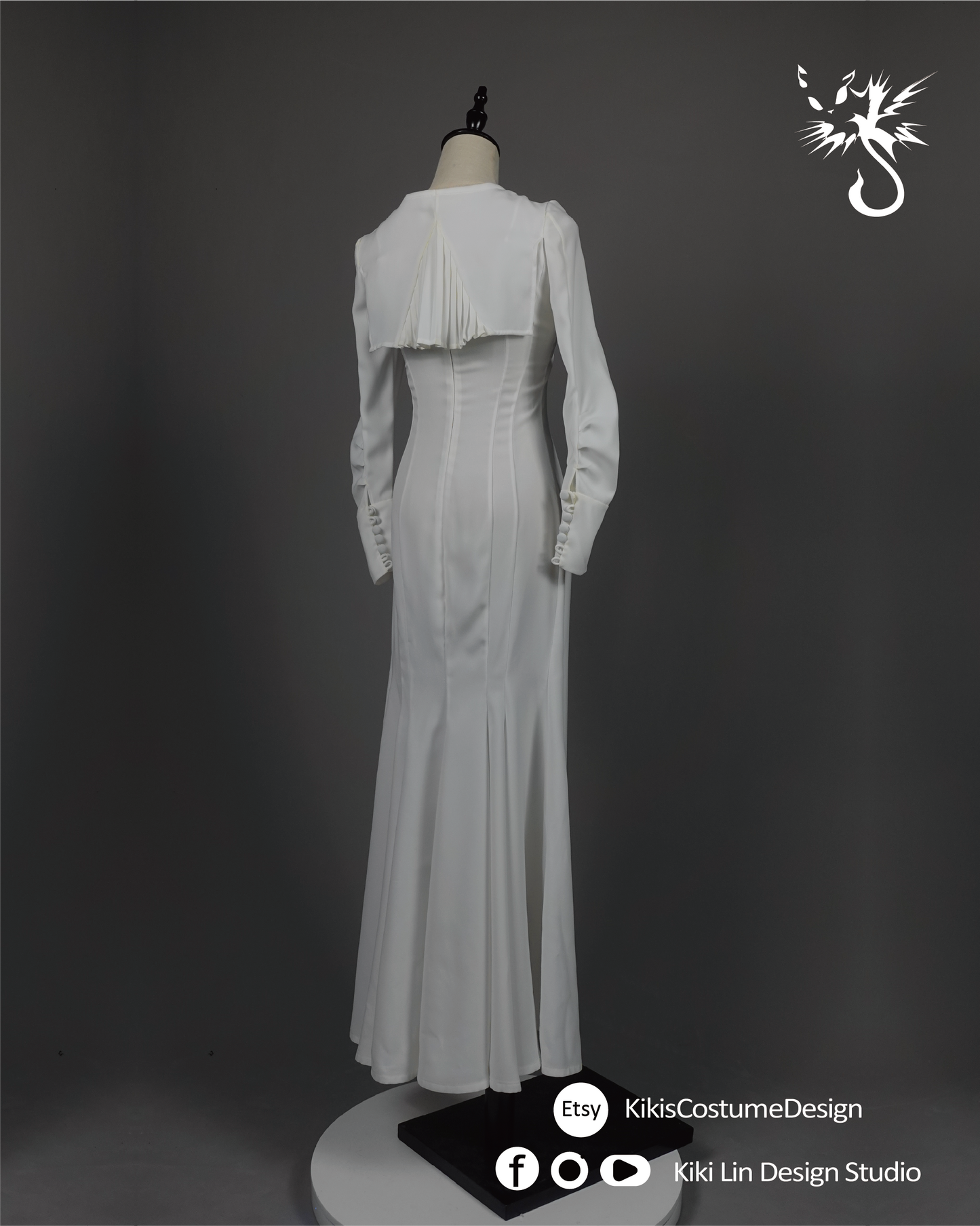 "Snow Glow" Mermaid Gown (The "Dimitrescu" Dress)