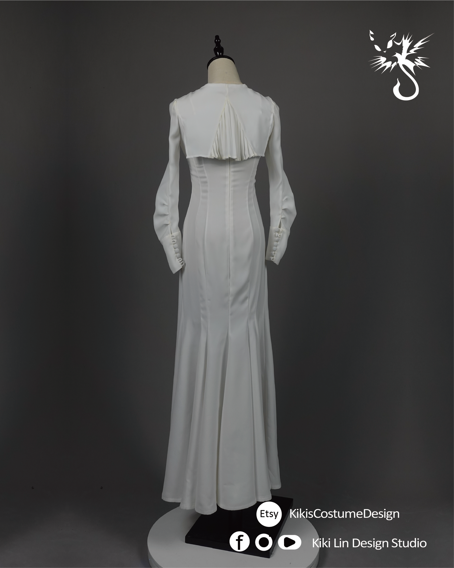 "Snow Glow" Mermaid Gown (The "Dimitrescu" Dress)