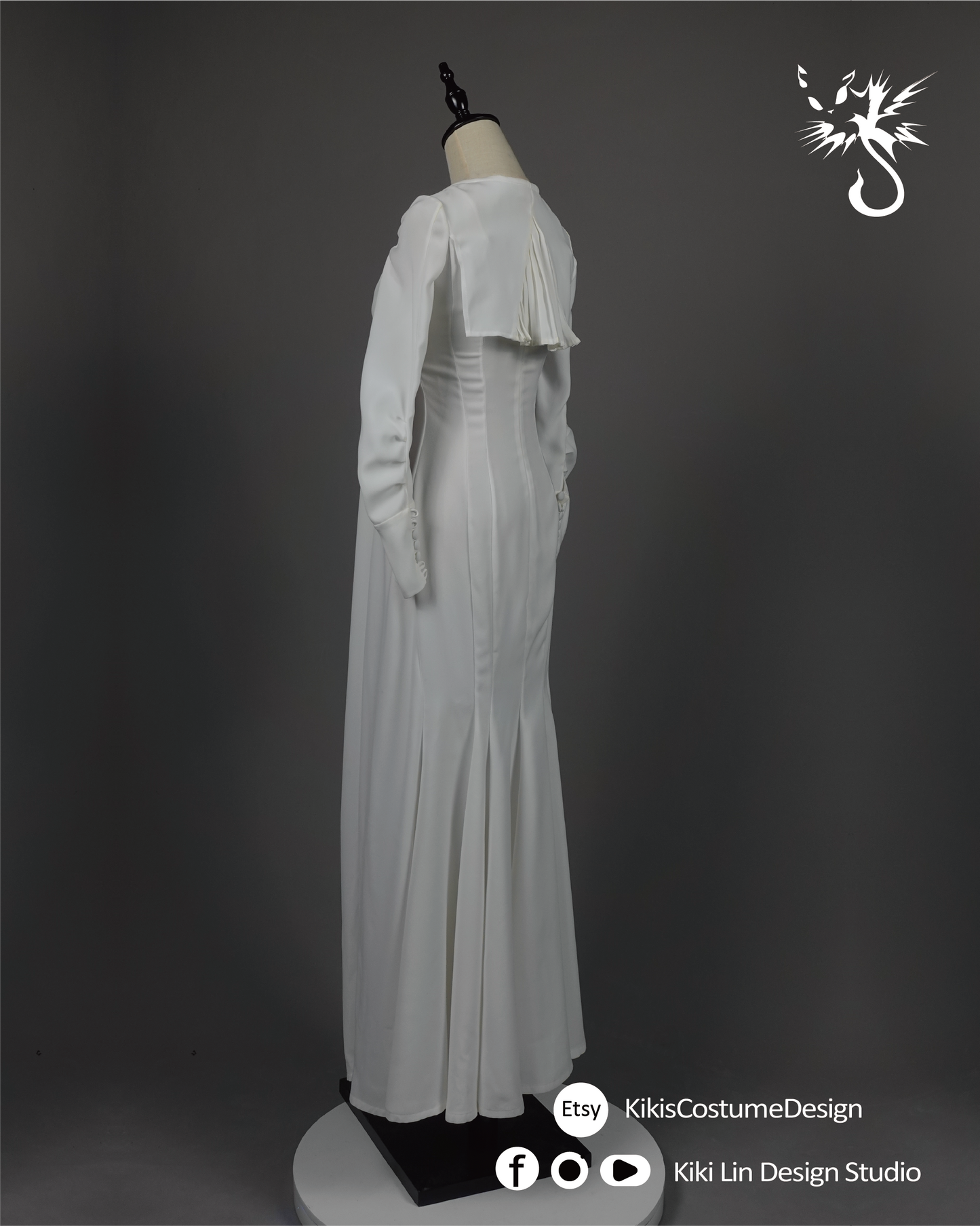 "Snow Glow" Mermaid Gown (The "Dimitrescu" Dress)