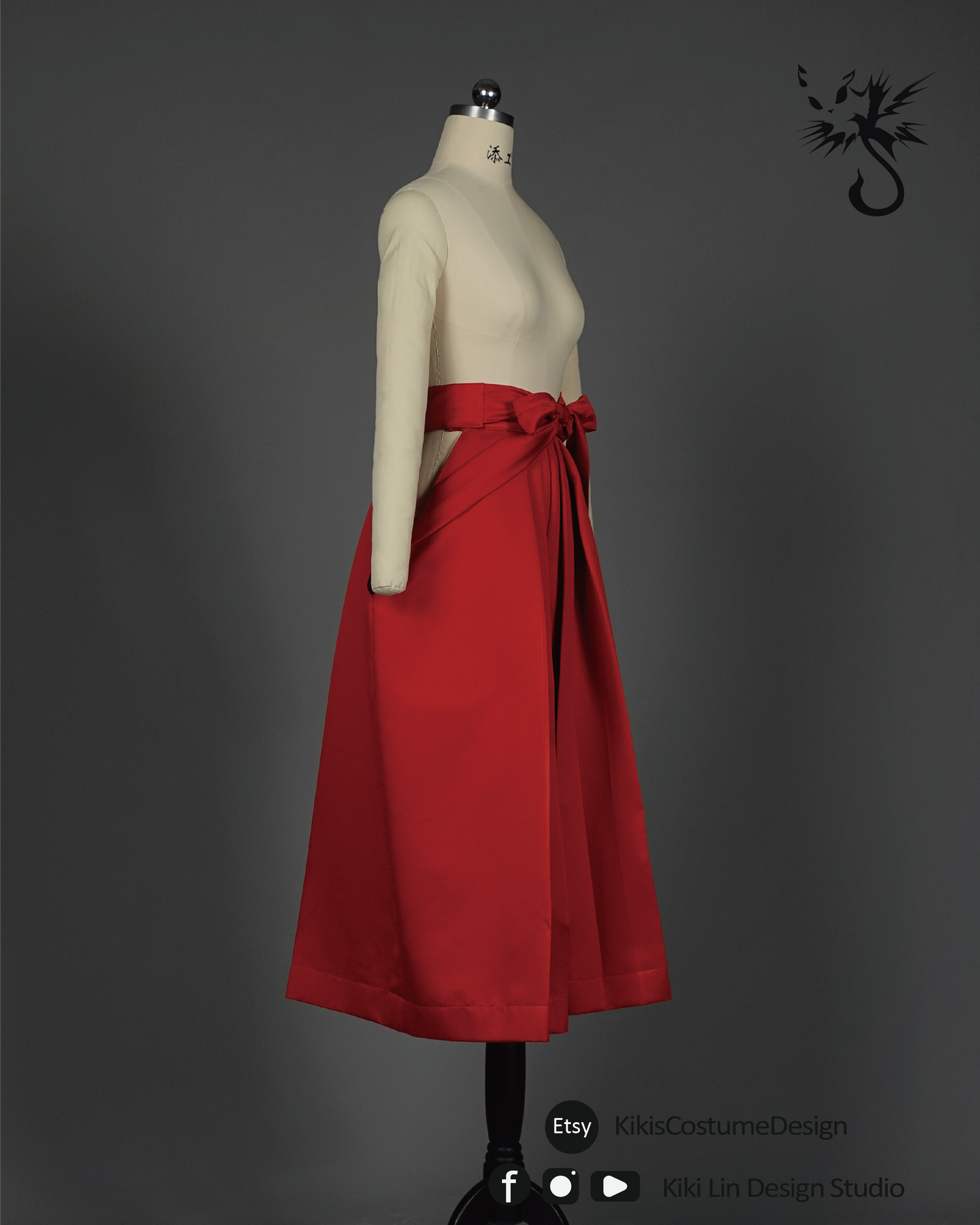 Utahime-Inspired Miko Costume Set: Hakama & Kosode | 庵歌姬風格巫女服套裝：袴與小袖 (XS-2XL)