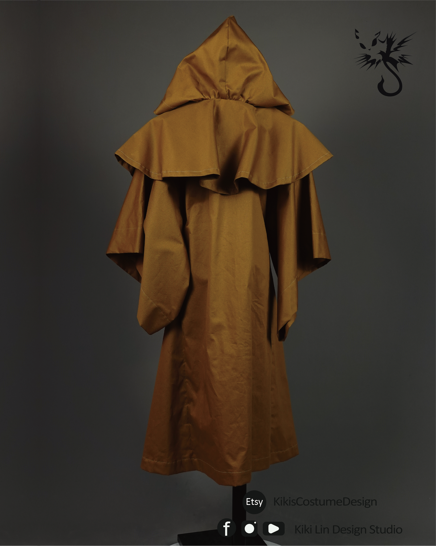 Archival "Scholar’s Journey" Hooded Medieval Robe
