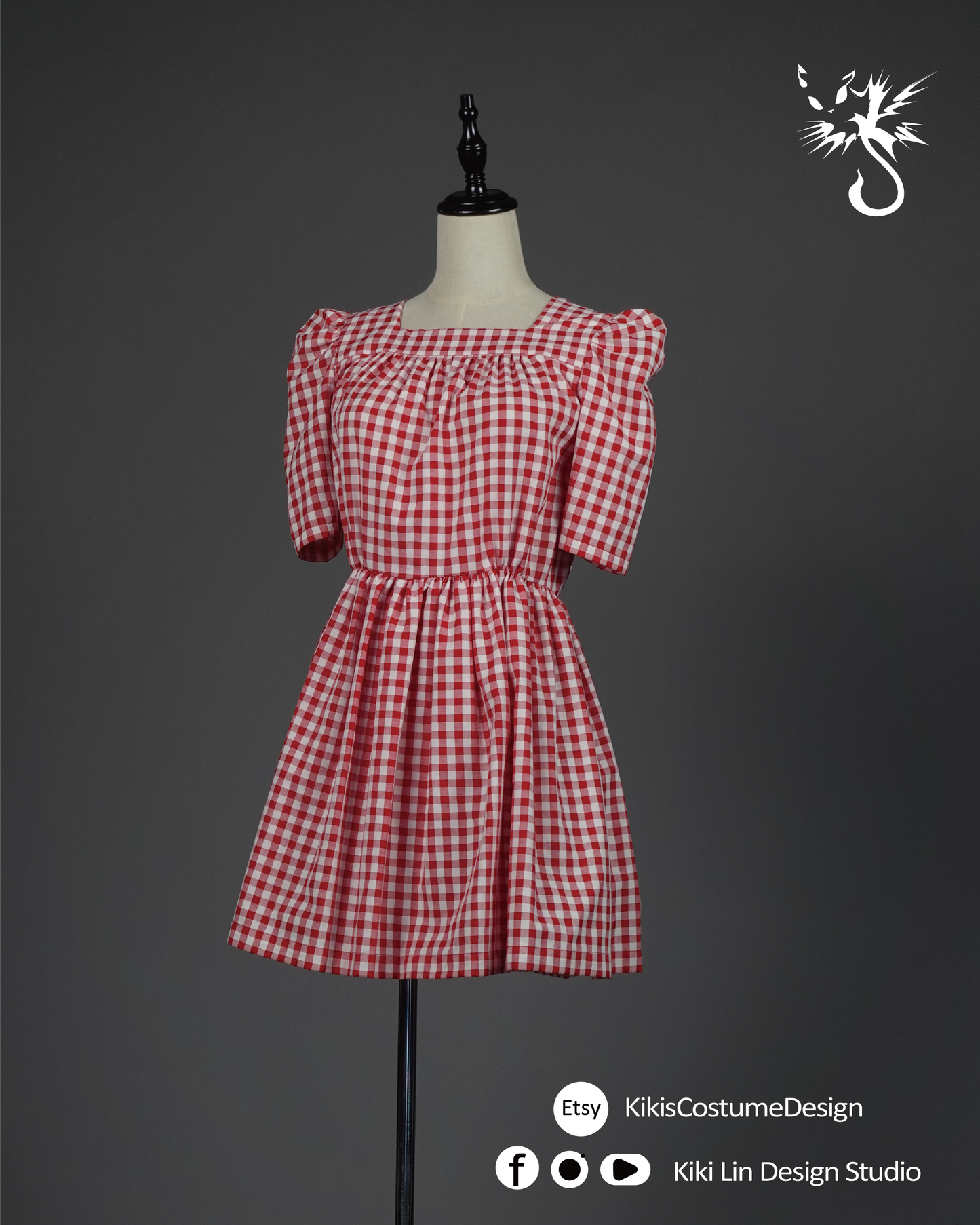 "Picnic Dream" Gingham Mini Dress