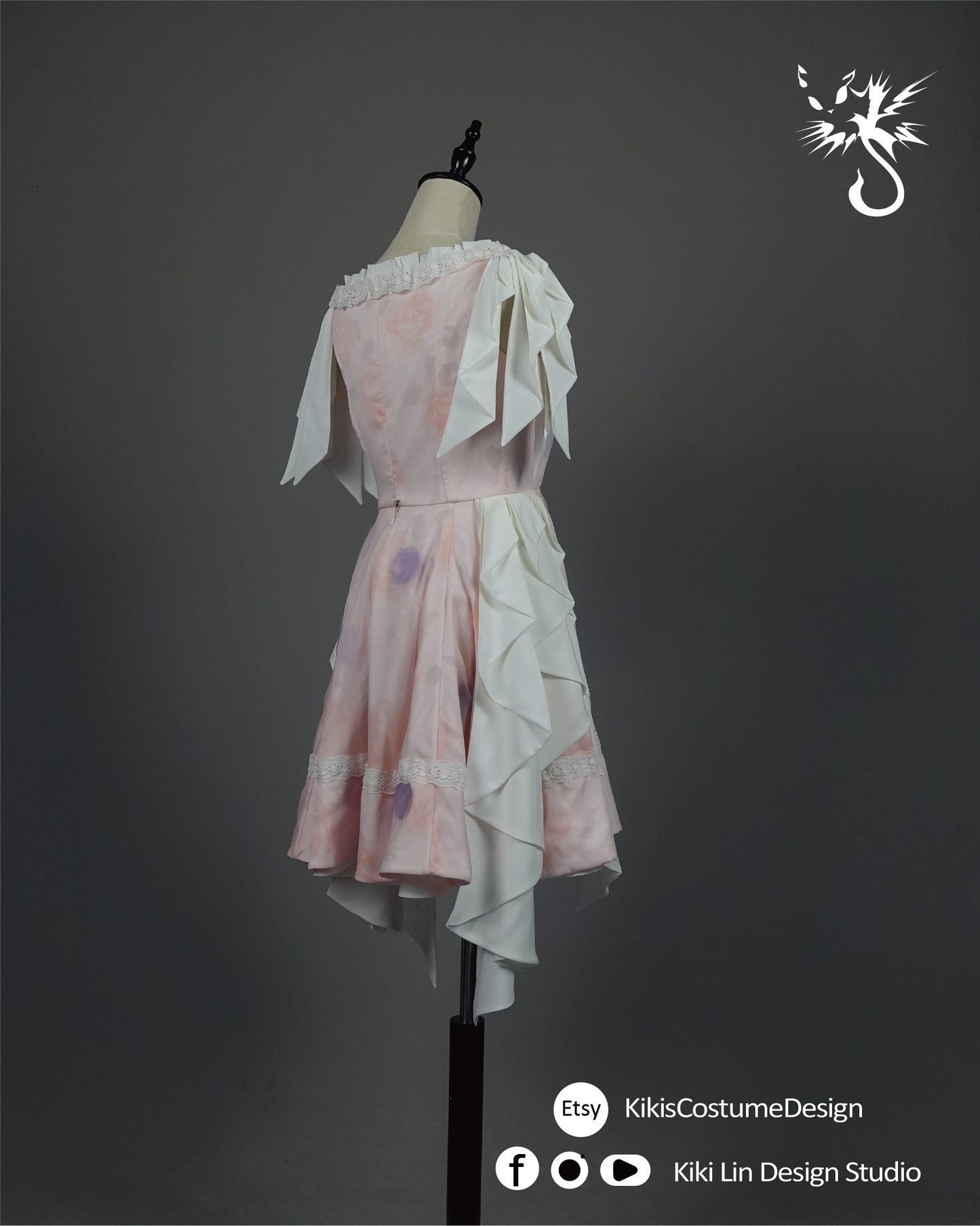 "Polka-Dot Princess" Sculptural Mini Gown