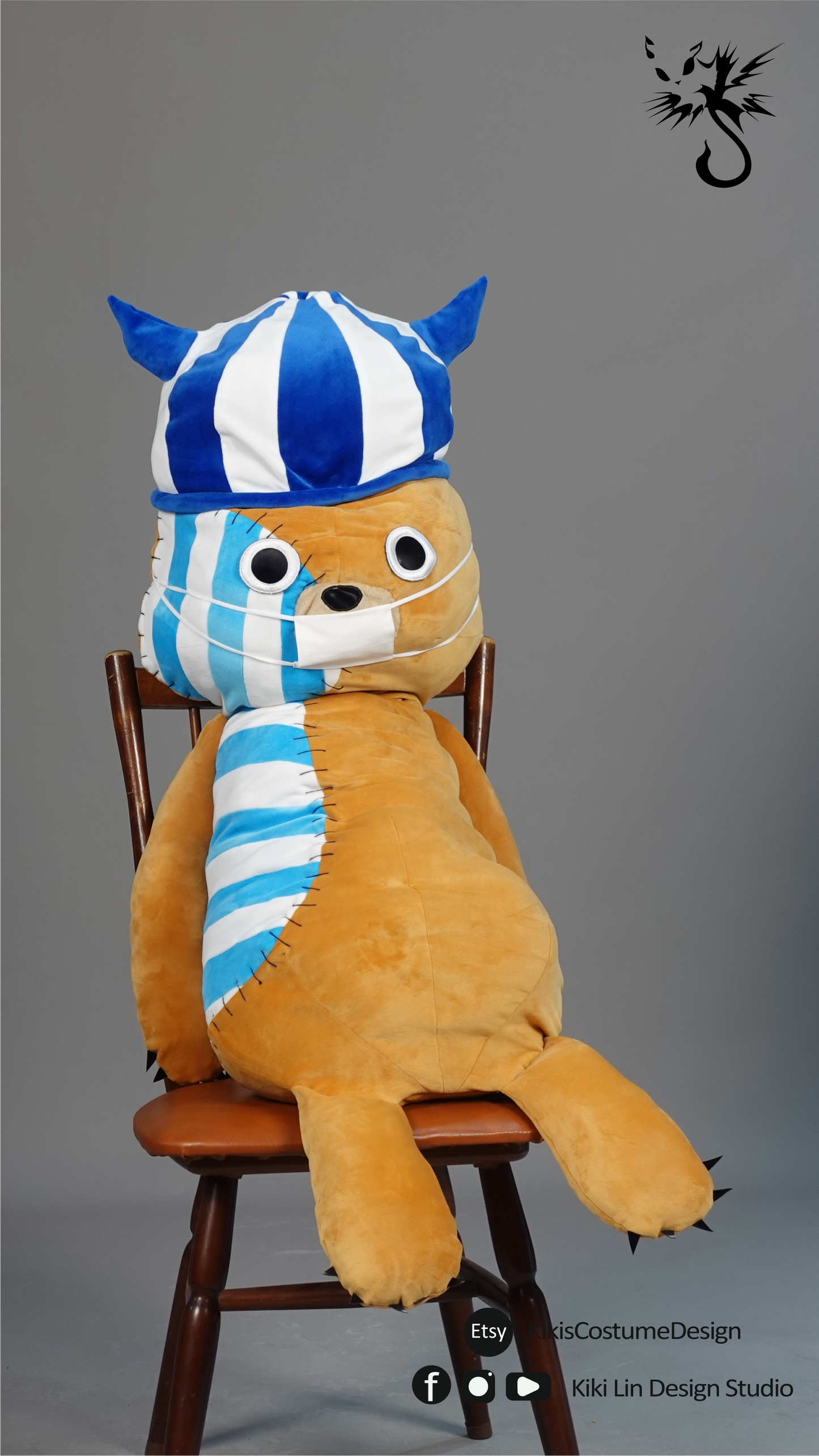 Zombie Bear Plush |僵屍熊毛絨玩偶縫紉版型 (Size 130cm)