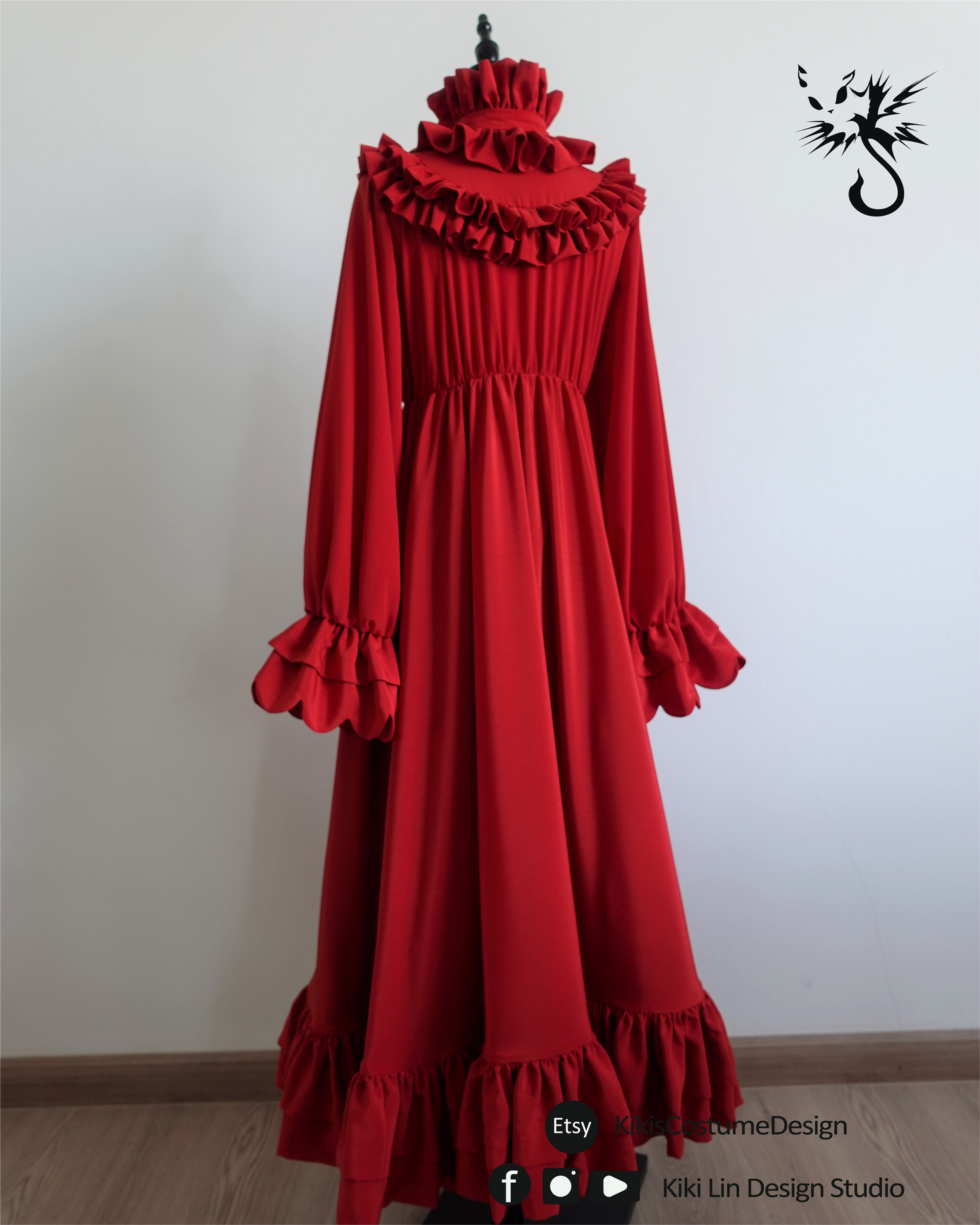 1890s Nightgown Sewing Pattern | 1890 年代睡袍縫紉版型 (XS-2XL)