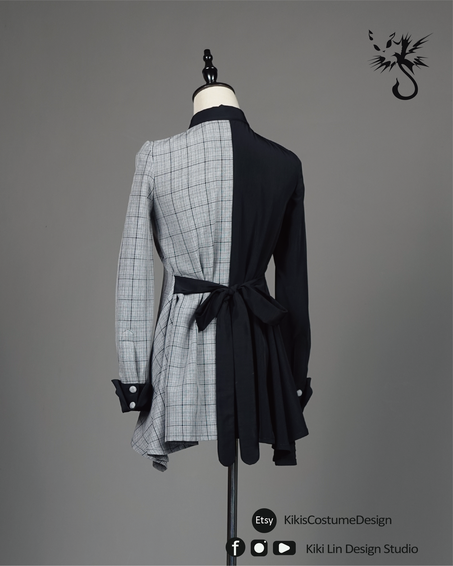 Asymmetrical Two-Tone Split Shirt