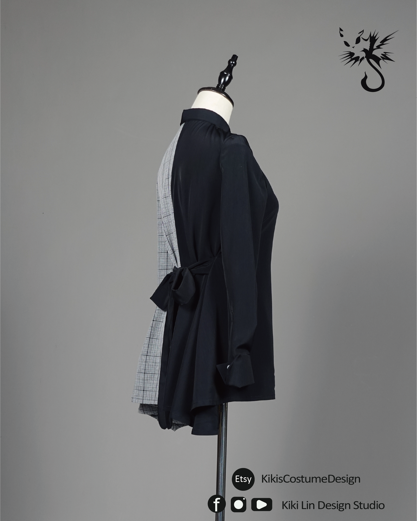 Asymmetrical Two-Tone Split Shirt