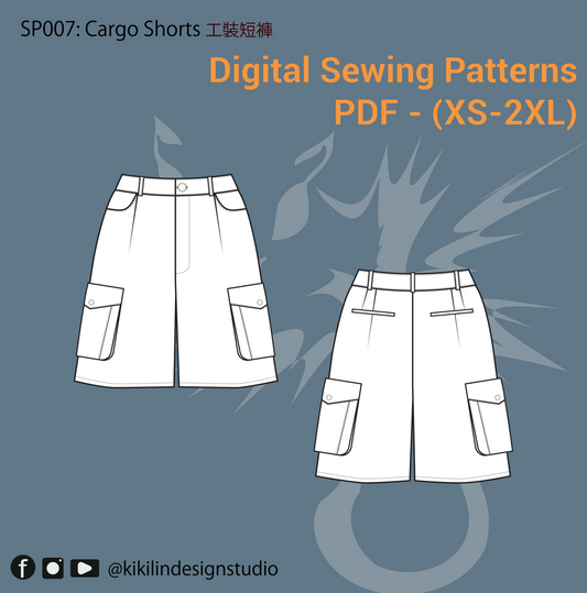 Cargo Shorts | 工裝短褲  (Sizes XS-2XL)
