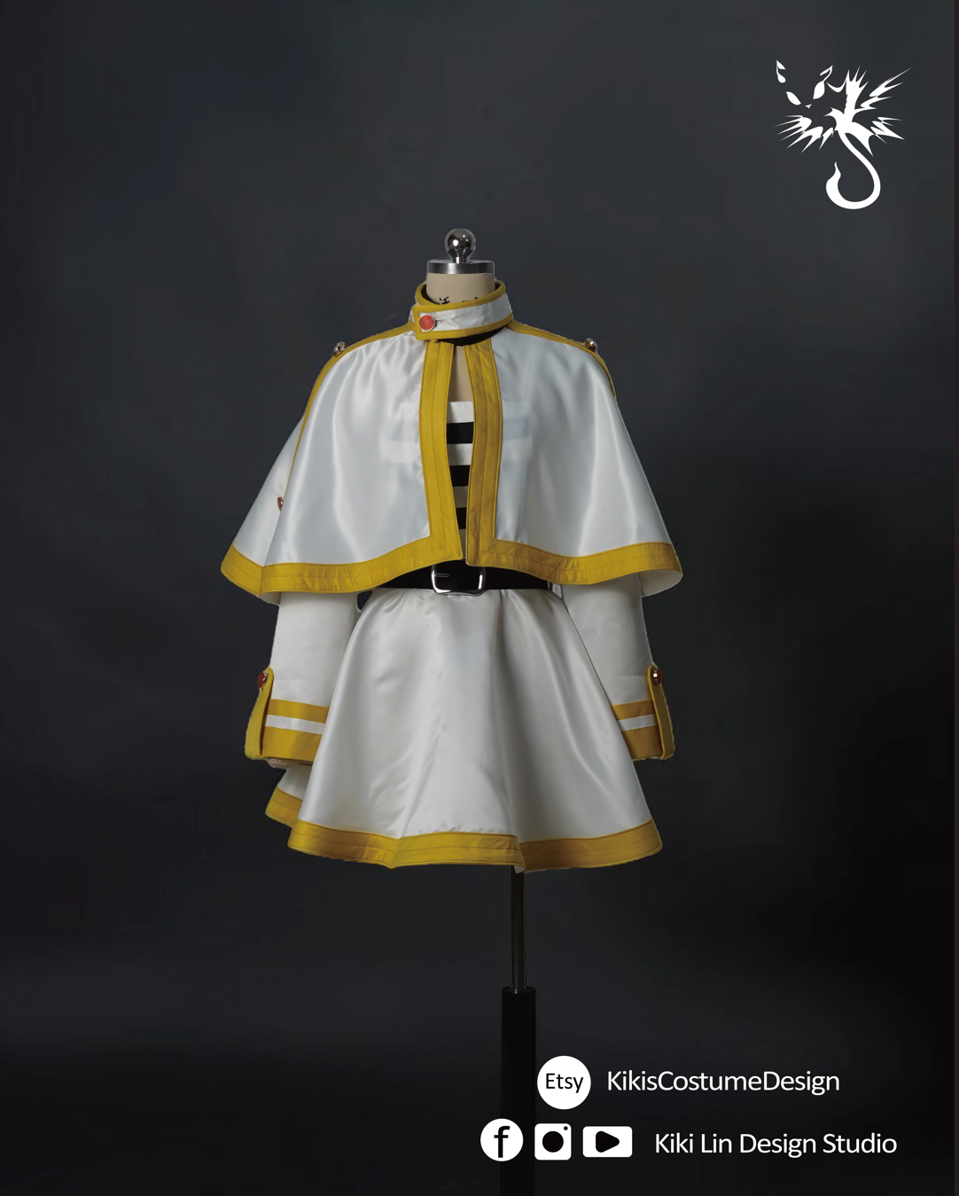 lven Mage Costume Sewing Pattern BUNDLE | Striped Dress & Capelet PDF (XS-2XL) | Video Tutorials n Graphic Guide | A4 n A0 Plotter