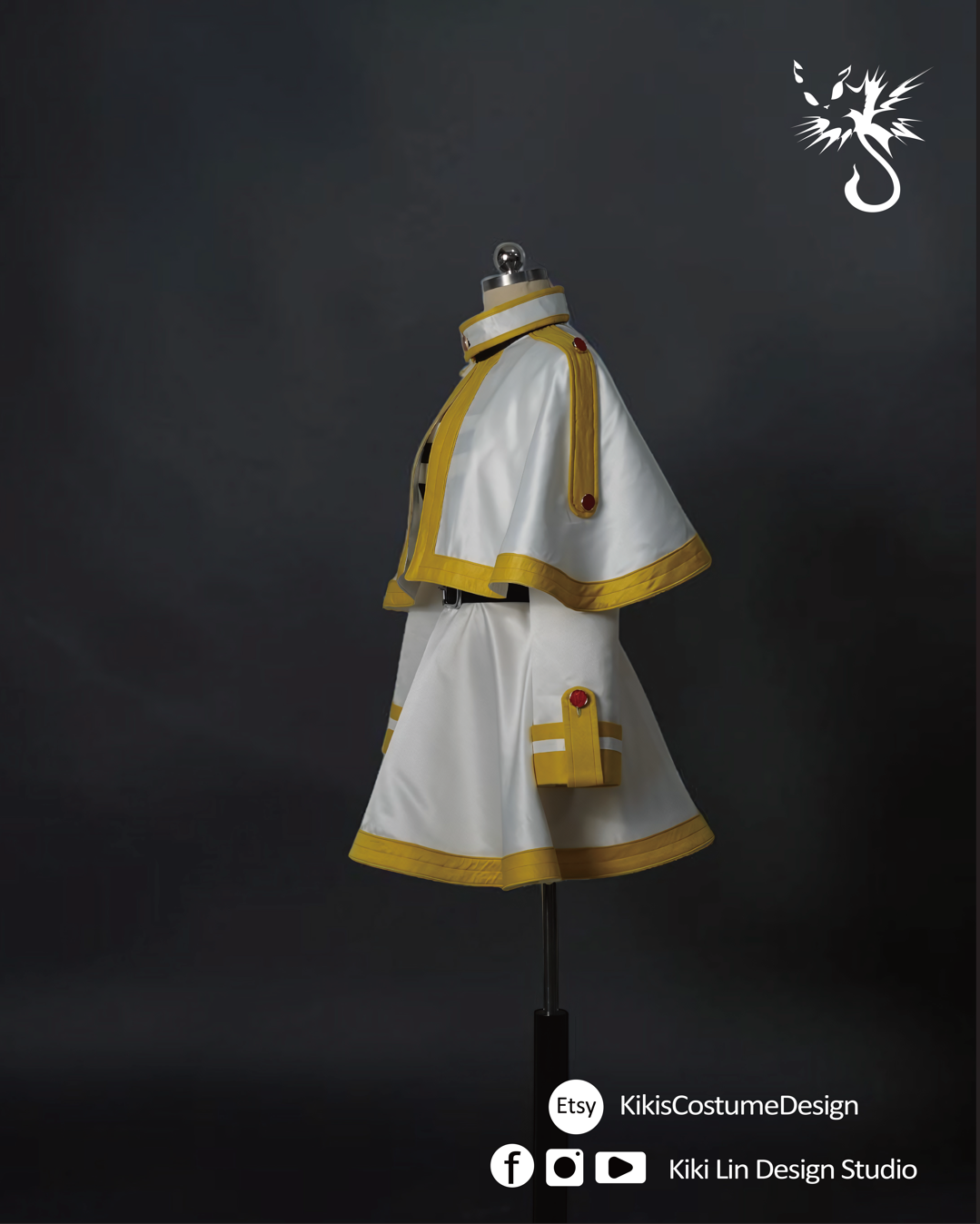 lven Mage Costume Sewing Pattern BUNDLE | Striped Dress & Capelet PDF (XS-2XL) | Video Tutorials n Graphic Guide | A4 n A0 Plotter