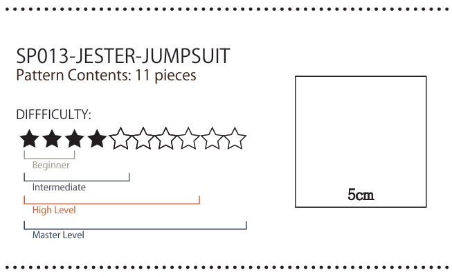 Jester Jumpsuit | 小丑風連身衣 (Sizes XS-2XL)