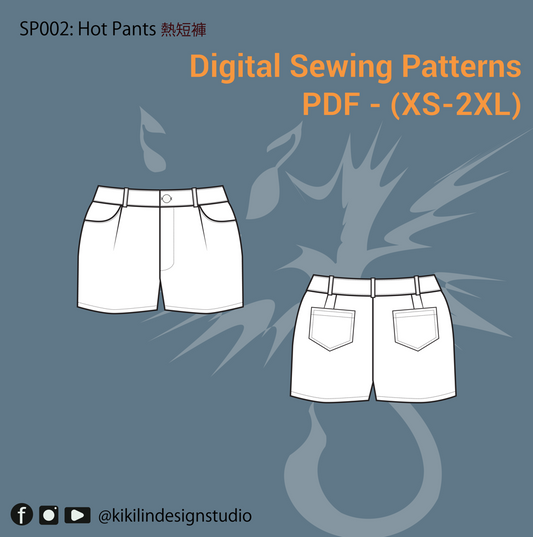 Basic Hot Pant |高腰熱褲 (Sizes XS-2XL)
