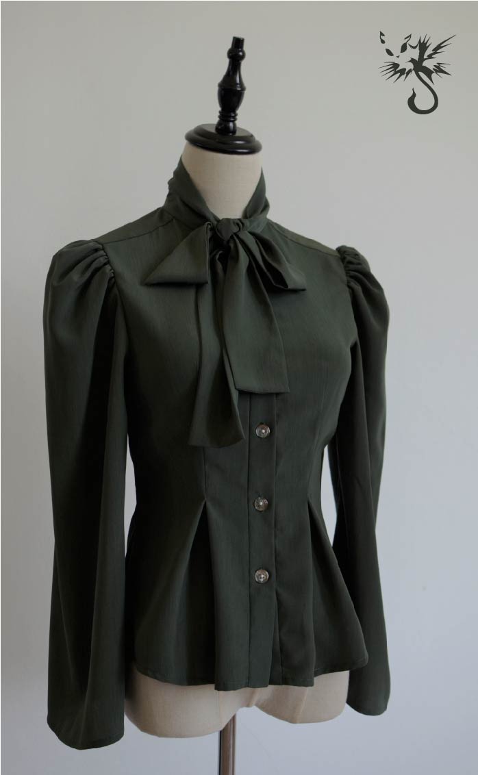 Digital Sewing Pattern | Tie-Neck Blouse| 綁帶領襯衫（XS-2XL）